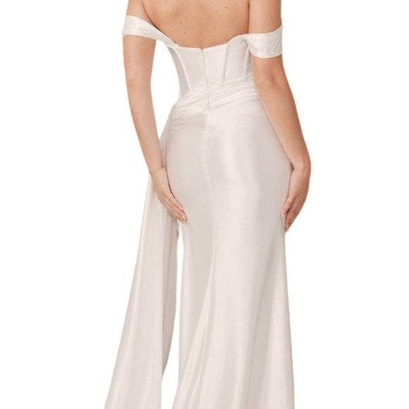 Nox Anabel T737 Wedding Dress White 4 - Picture 3 of 5